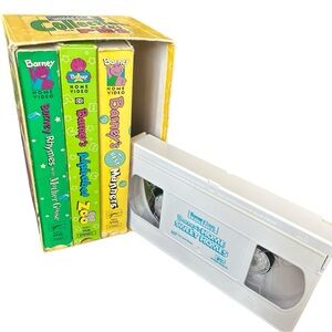 Barney & Friends Collection The Best of PBS VHS 4-Tape Box Set Video Rhymes READ
